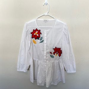 Embroidered Madewell Top